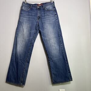 Lucky Brand Men's Relaxed Straight Jeans Denim Sz 34x32 Blue